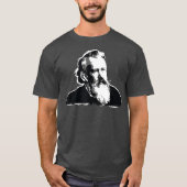 Johannes Brahms Bach Classical Music Composer T-shirt (Voorkant)