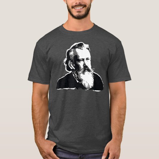 Johannes Brahms Bach Classical Music Composer T-shirt (Voorkant)