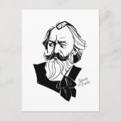 Johannes Brahms Briefkaart (Voorkant)