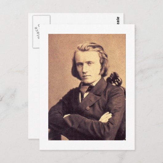 Johannes Brahms Briefkaart (Voorkant / Achterkant)