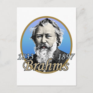 Johannes Brahms Briefkaart