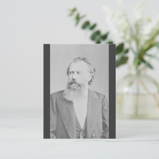 Johannes Brahms Briefkaart (Staand voorkant)