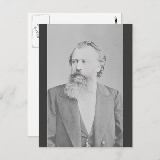 Johannes Brahms Briefkaart (Voorkant / Achterkant)