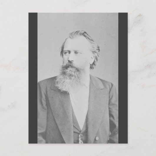 Johannes Brahms Briefkaart (Voorkant)