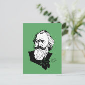Johannes Brahms Briefkaart (Staand voorkant)