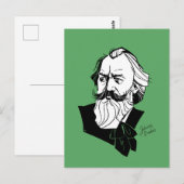 Johannes Brahms Briefkaart (Voorkant / Achterkant)