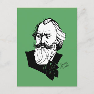 Johannes Brahms Briefkaart