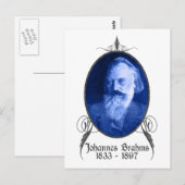 Johannes Brahms Briefkaart (Voorkant / Achterkant)