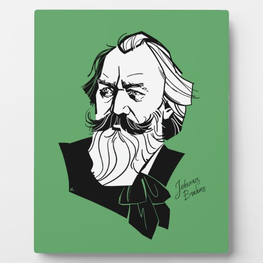 Johannes Brahms Fotoplaat (Voorkant)