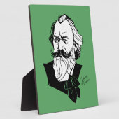 Johannes Brahms Fotoplaat (Zijkant)