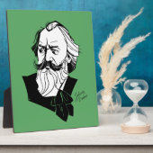 Johannes Brahms Fotoplaat (Zijkant)