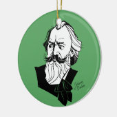 Johannes Brahms Keramisch Ornament (Links)