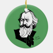 Johannes Brahms Keramisch Ornament (Achterkant)