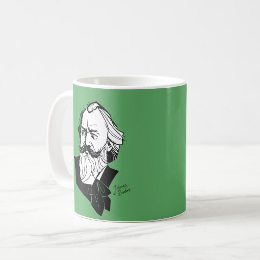 Johannes Brahms Koffiemok (Voorkant links)