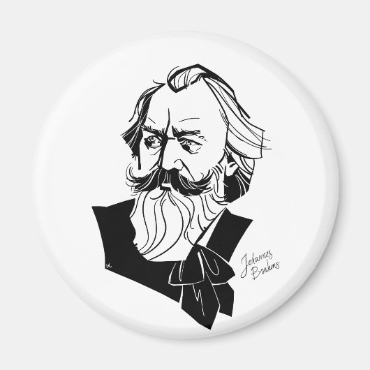 Johannes Brahms Magneet (Voorkant)