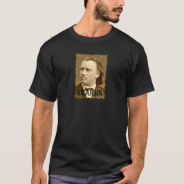 Johannes Brahms - Portret - Oud Goud - ZZ T-shirt