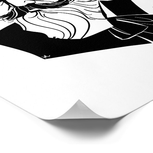 Johannes Brahms Poster (Hoek)