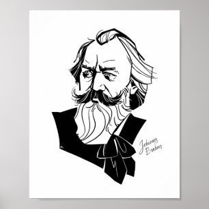 Johannes Brahms Poster