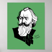 Johannes Brahms Poster (Voorkant)