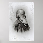 Johannes Brahms Poster (Voorkant)