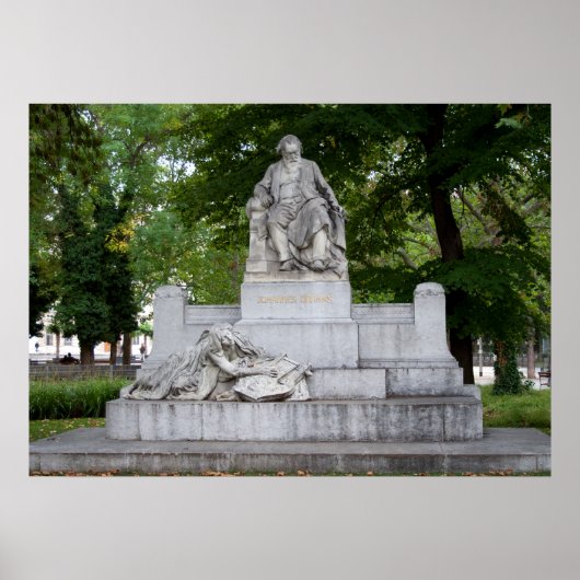 Johannes Brahms Poster (Voorkant)