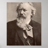 Johannes Brahms Poster (Voorkant)
