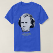 Johannes Brahms Quote T-shirt (Design voorkant)