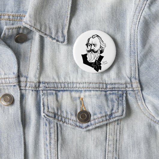 Johannes Brahms Ronde Button 5,7 Cm (In situ)