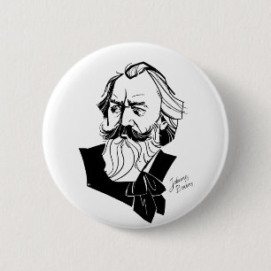 Johannes Brahms Ronde Button 5,7 Cm