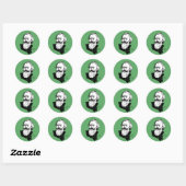 Johannes Brahms Ronde Sticker (Vel)