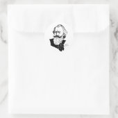 Johannes Brahms Ronde Sticker (Tas)