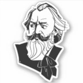Johannes Brahms Sticker (Voorkant)