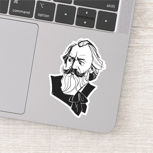 Johannes Brahms Sticker (Detail)