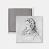 Johannes Brahms van twintig jaar en 1853 Magneet (Voorkant / Achterkant)