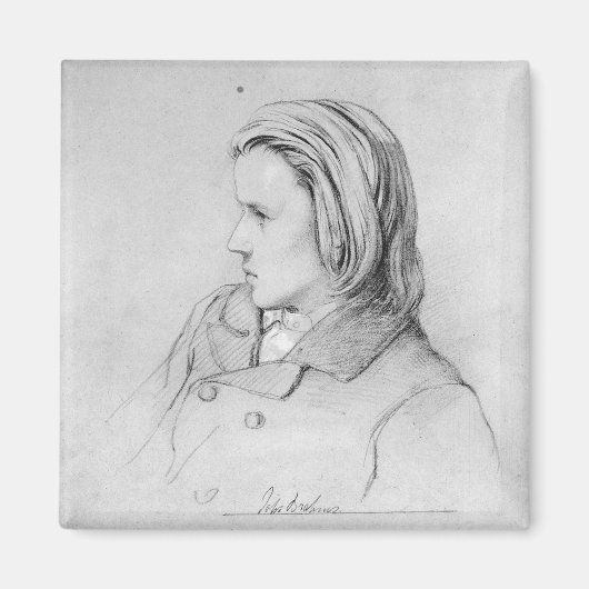 Johannes Brahms van twintig jaar en 1853 Magneet (Voorkant)