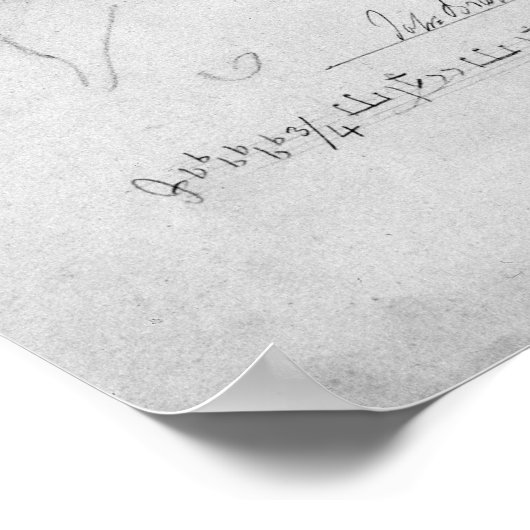 Johannes Brahms van twintig jaar en 1853 Poster (Hoek)