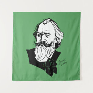 Johannes Brahms Wandkleed