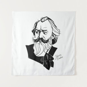 Johannes Brahms Wandkleed