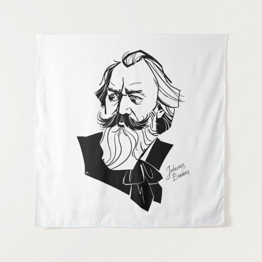 Johannes Brahms Wandkleed (Voorkant)