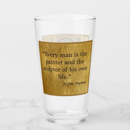 Johannes Chrysostomus l Orthodox l Pictogram l Kat Glas (Achterkant)