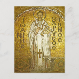 Johannes Chrysostomus Orthodox Christelijk Icoon Briefkaart