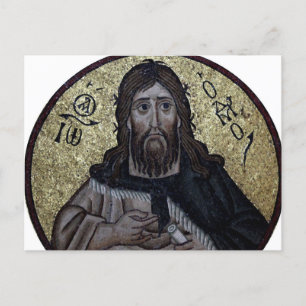 Johannes de Doper Byzantijns Mozaïek Orthodox Icoo Briefkaart