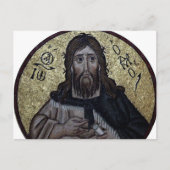 Johannes de Doper Byzantijns Mozaïek Orthodox Icoo Briefkaart (Voorkant)
