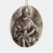 Johannes de Doper die het Lam vasthoudt Keramisch Ornament (Rechts)