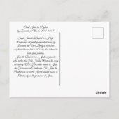 Johannes de Doper door Leonardo da Vinci's Briefkaart (Achterkant)