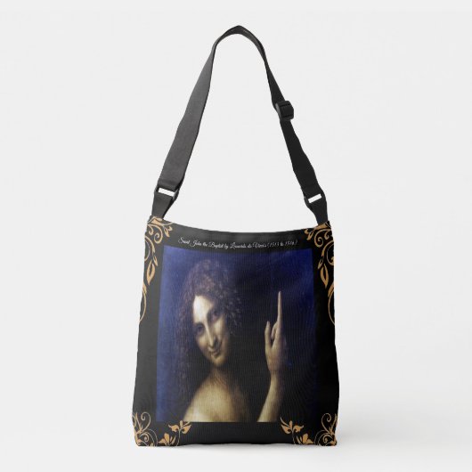 Johannes de Doper door Leonardo da Vinci's Crossbody Tas (Voorkant)