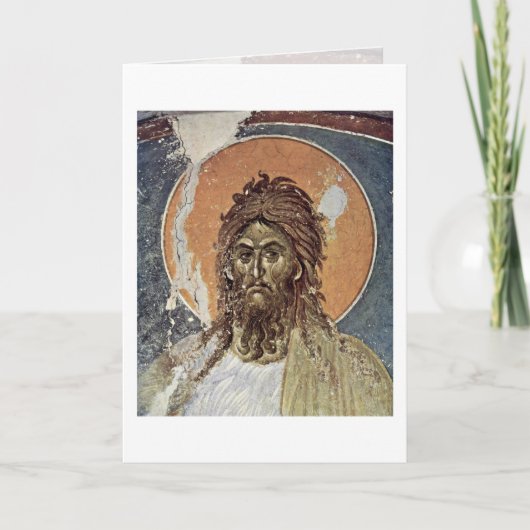 Johannes de Doper door Meester van Gracanica (I) Kaart (Voorkant)