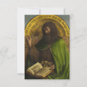 Johannes de Doper, Het Gentse altaarstuk van Van E Bedankkaart (Voorkant)