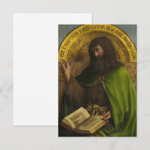 Johannes de Doper, Het Gentse altaarstuk van Van E Bedankkaart