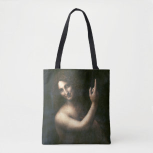 Johannes de Doper, Leonardo da Vinci Tote Bag